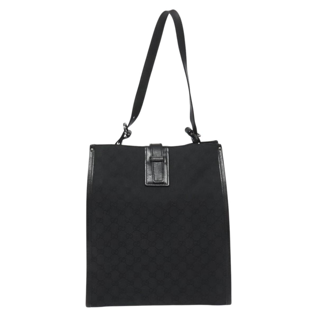 Gucci Gg Canvas Black Canvas Shoulder Bag