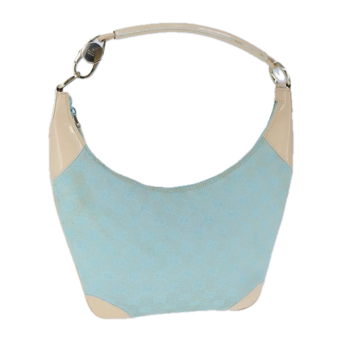 Gucci Hobo Blue Canvas Shoulder Bag