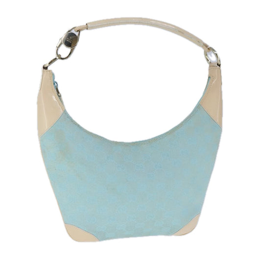 Gucci Hobo Blue Canvas Shoulder Bag