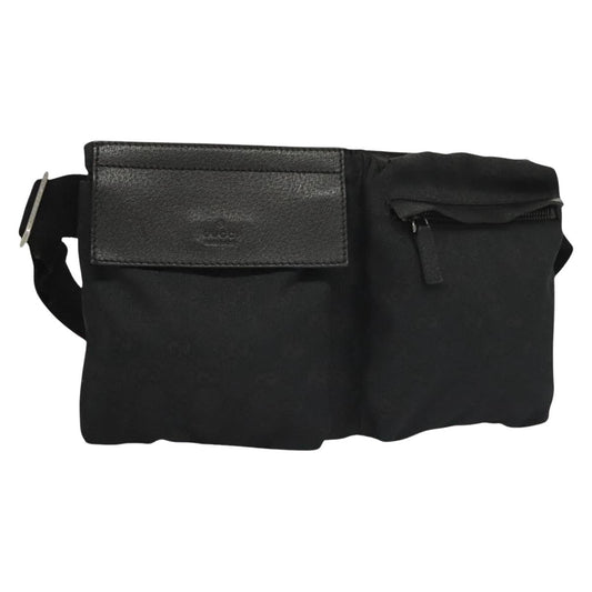 Gucci Gg Canvas Black Canvas Shoulder Bag