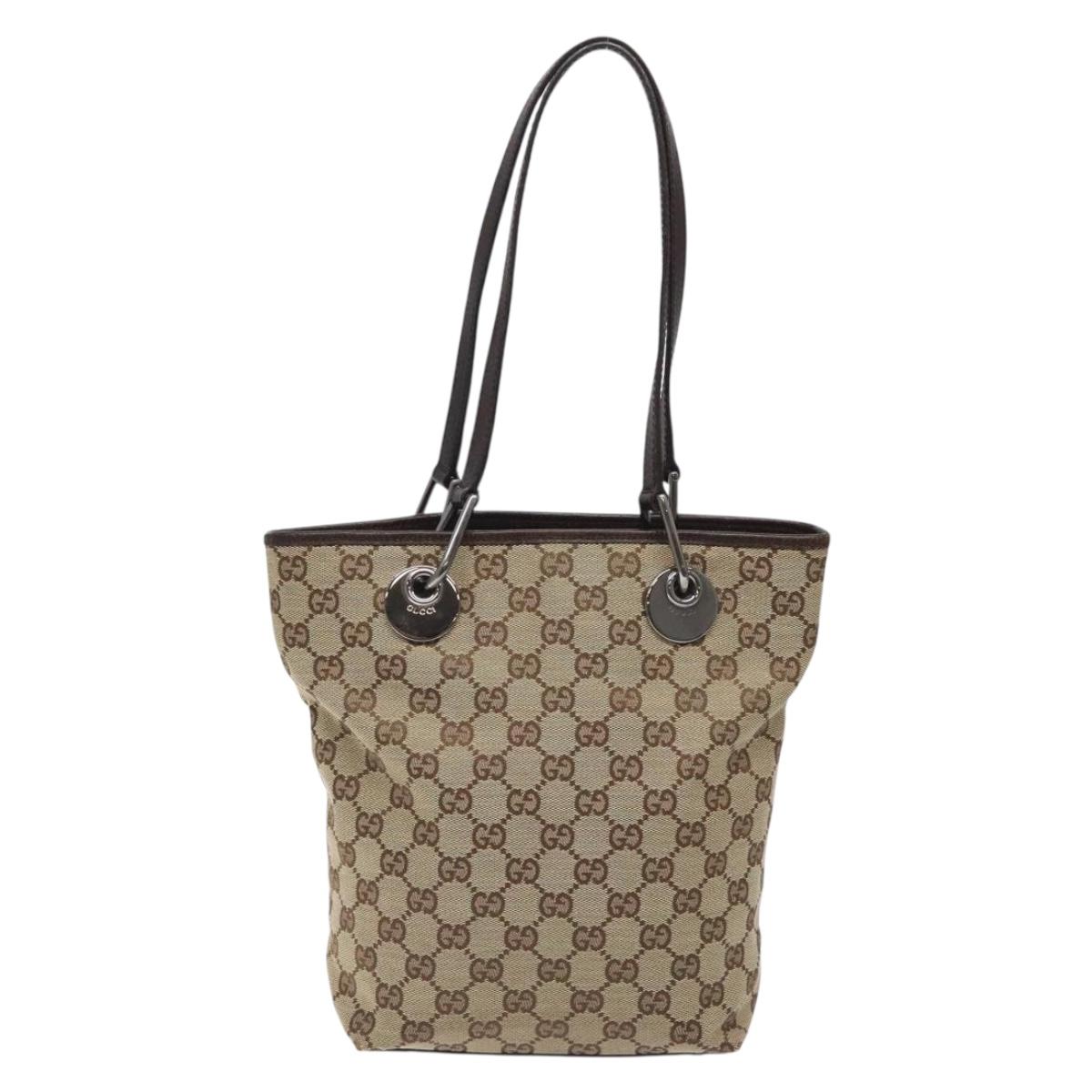 Gucci Gg Canvas Beige Canvas Tote Bag
