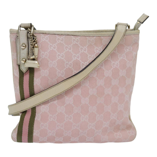 Gucci Gg Canvas Pink Canvas Shoulder Bag