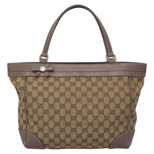 Gucci Gg Canvas Beige Canvas Tote Bag