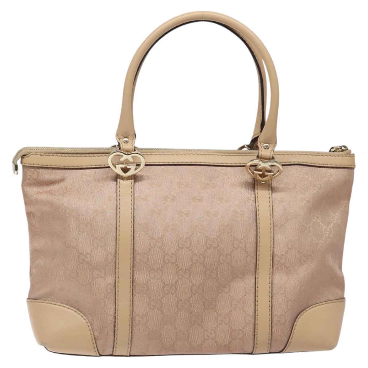 Gucci Gg Canvas Pink Canvas Tote Bag
