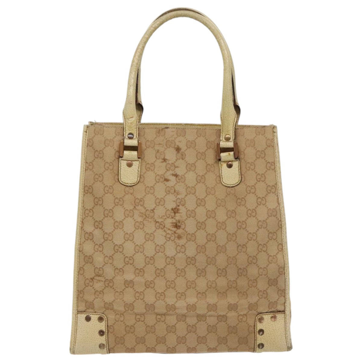 Gucci Beige Canvas Tote Bag