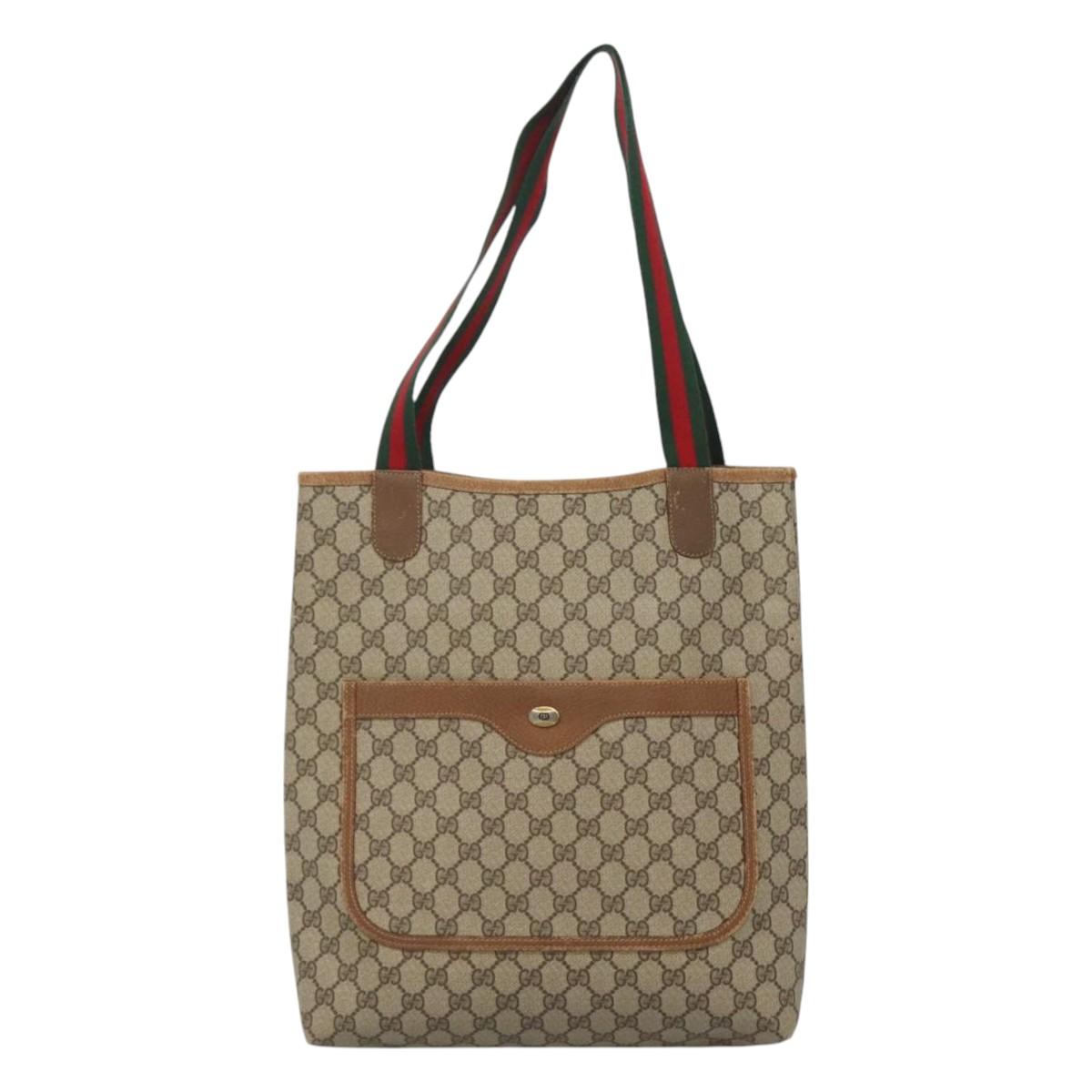 Gucci Ophidia Beige Canvas Tote Bag