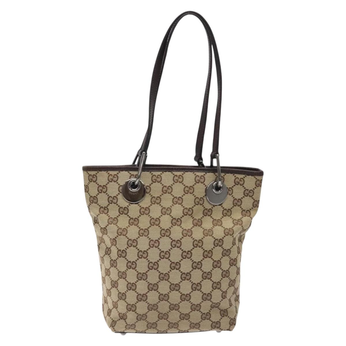 Gucci Gg Canvas Beige Canvas Tote Bag