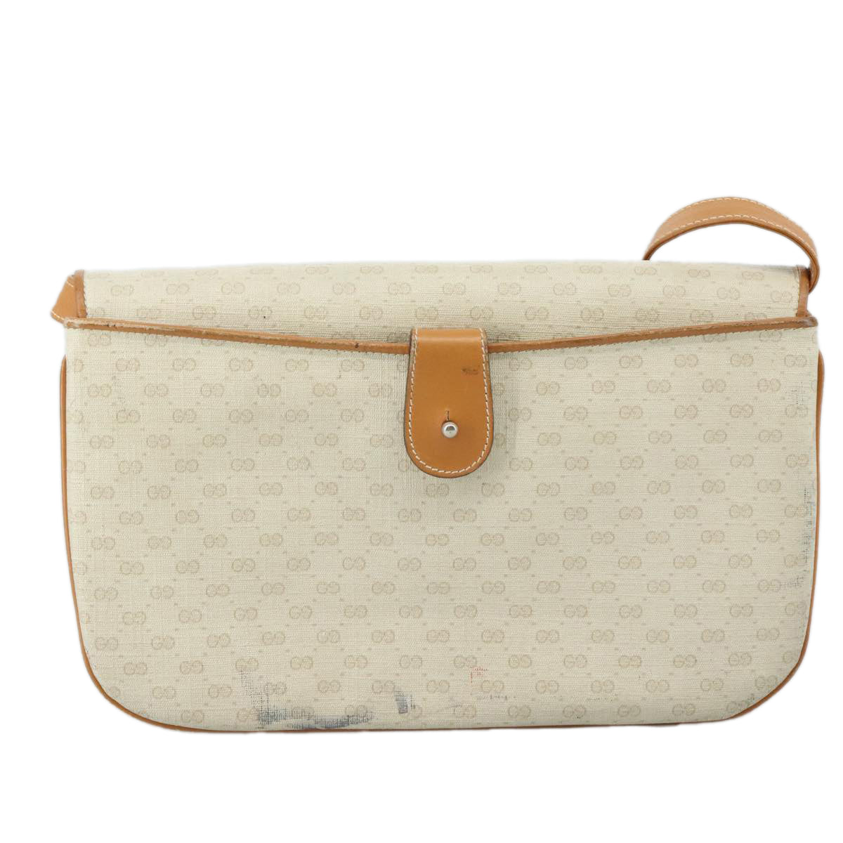Gucci Gg Canvas White Canvas Shoulder Bag