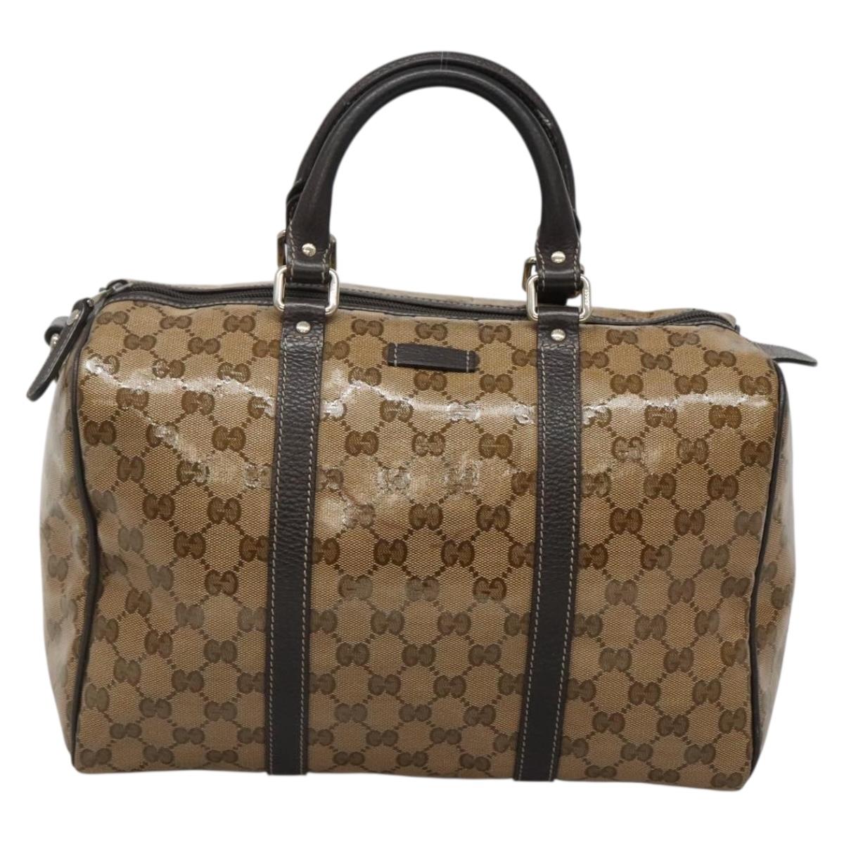 Gucci Joy Brown Canvas Handbag
