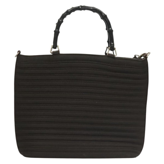 Gucci Bamboo Brown Nylon Tote Bag