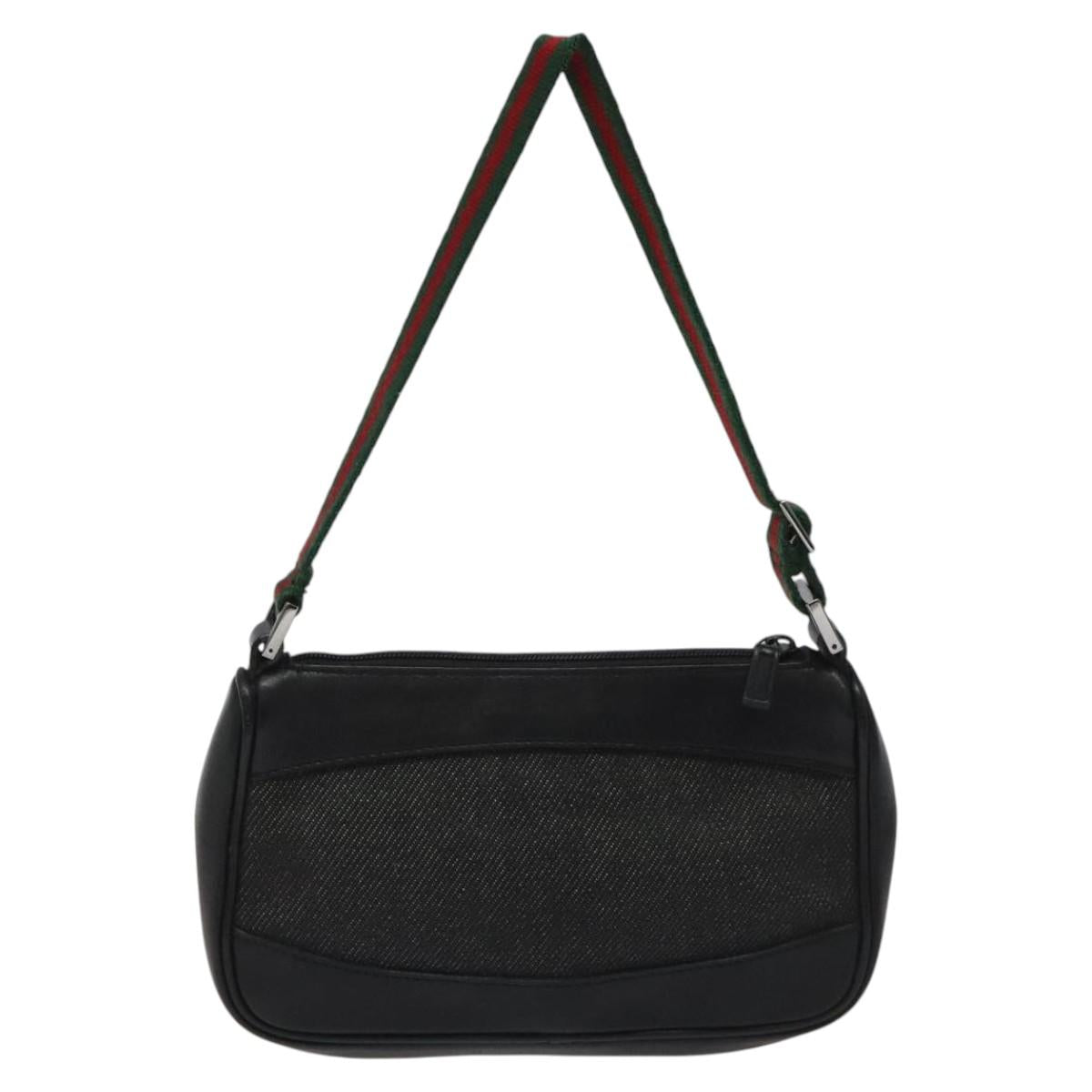 Gucci Sherry Black Canvas Clutch Bag