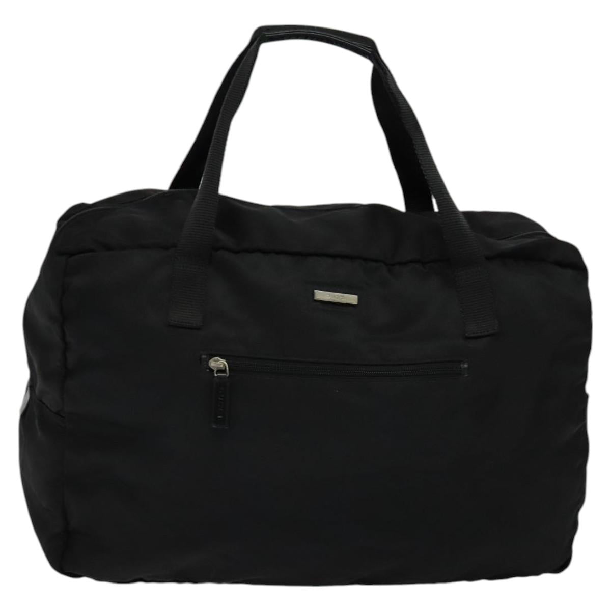 Gucci Duffle Black Canvas Tote Bag