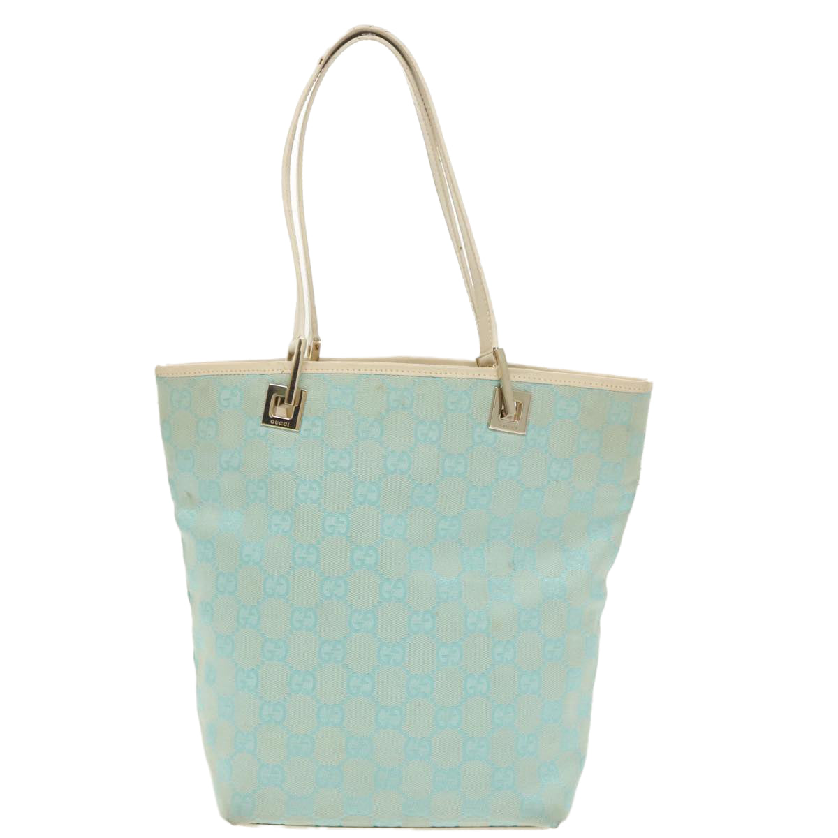 Gucci Gg Canvas Blue Canvas Tote Bag