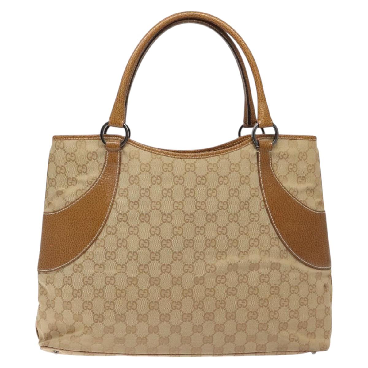 Gucci Gg Canvas Beige Canvas Tote Bag