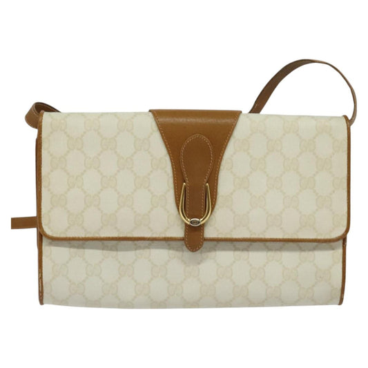 Gucci Gg Canvas White Canvas Shoulder Bag