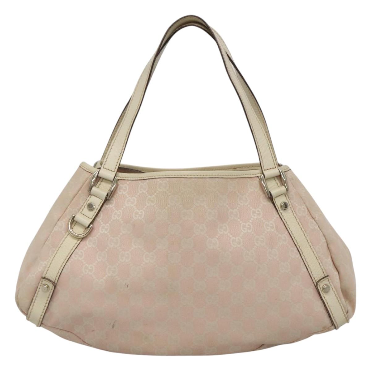 Gucci Abbey Pink Canvas Tote Bag