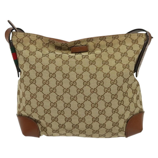 Gucci Gg Canvas Beige Canvas Shoulder Bag