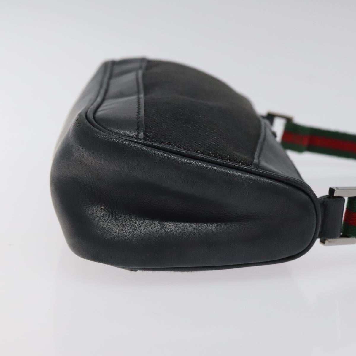 Gucci Web Black Canvas Clutch Bag