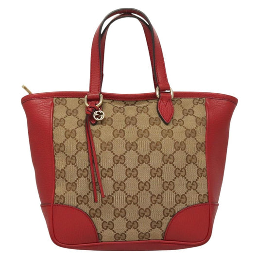 Gucci Bree Beige Canvas Handbag