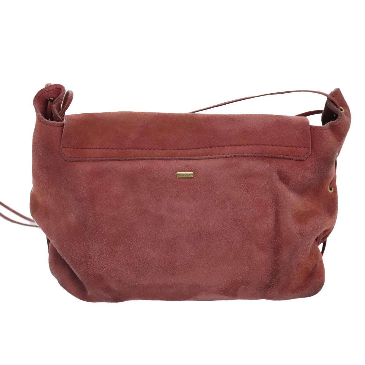 Gucci Red Suede Shoulder Bag