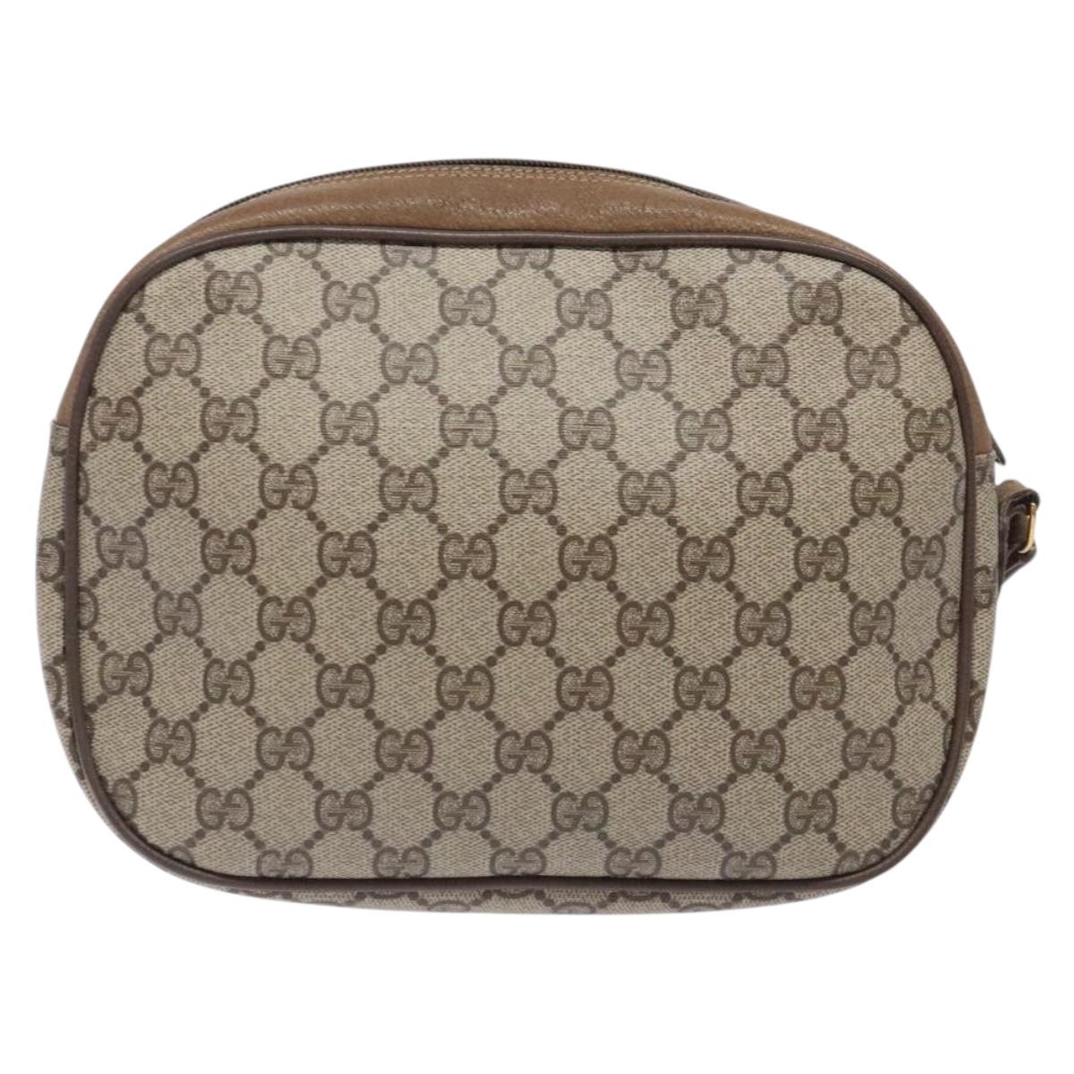 Gucci Sherry Beige Canvas Clutch Bag