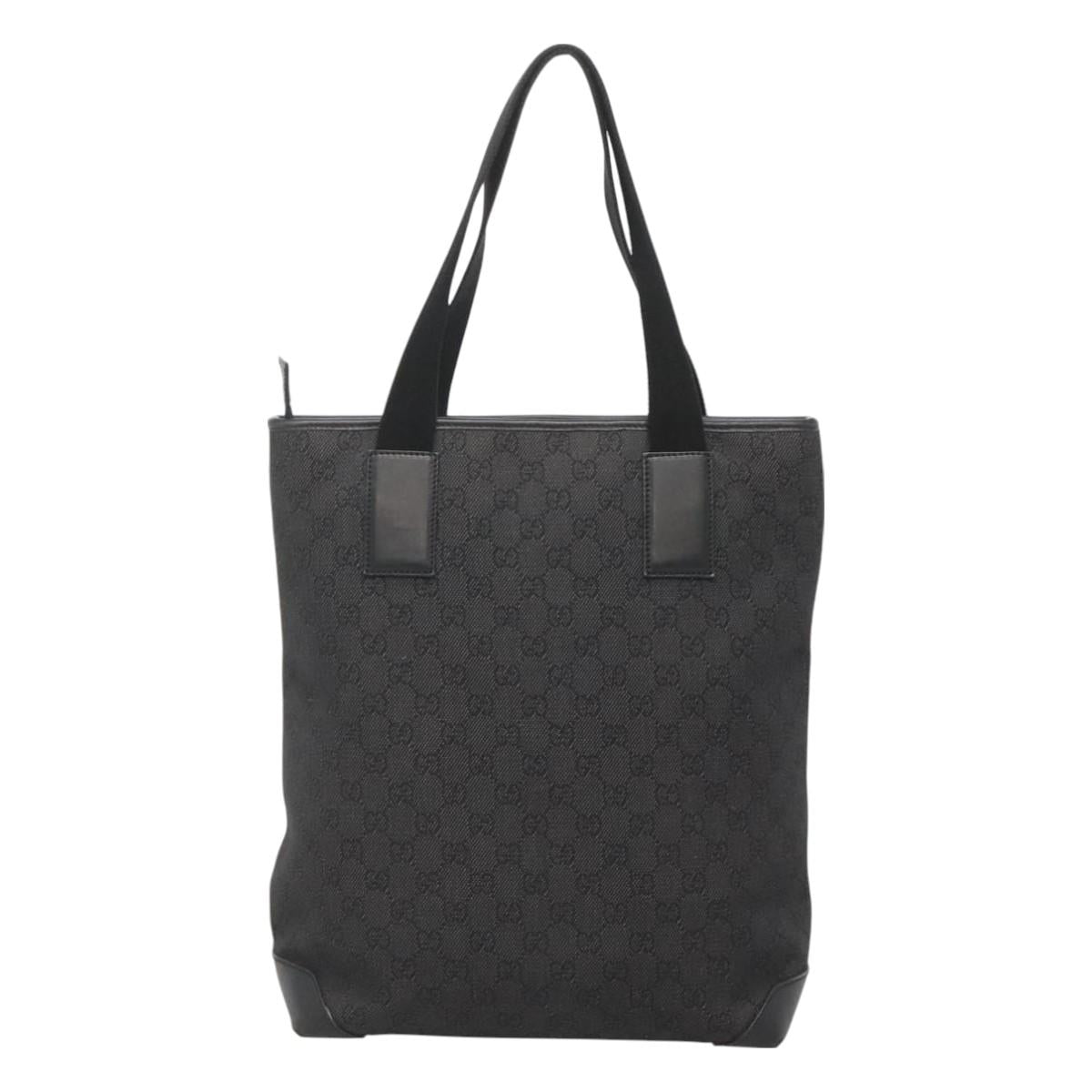 Gucci Gg Canvas Black Canvas Tote Bag