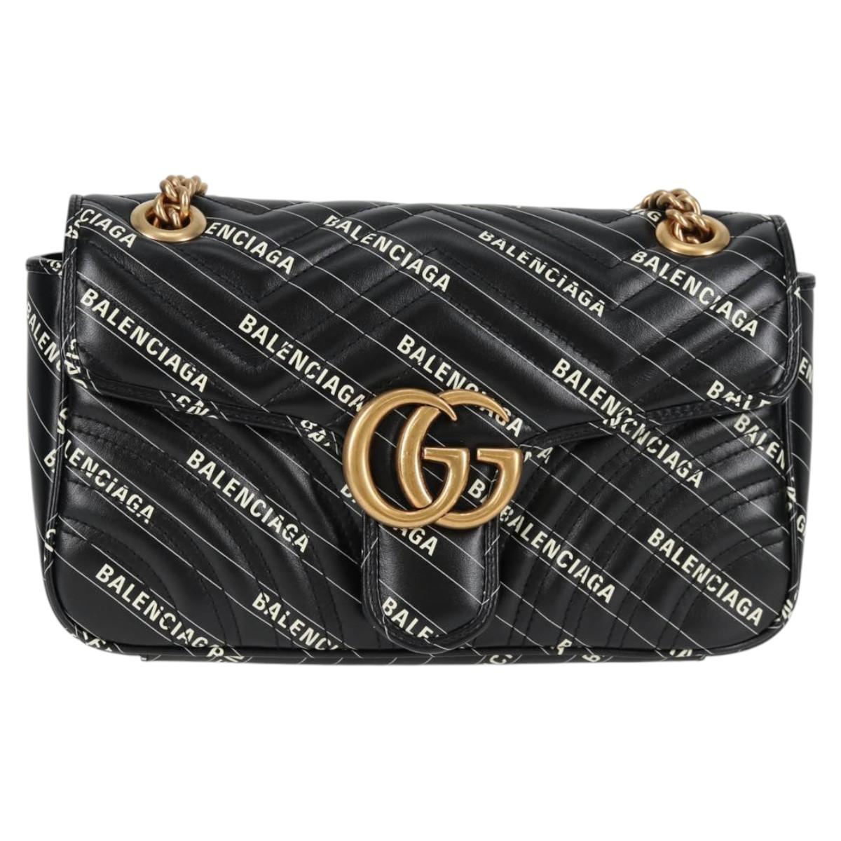 Gucci Marmont Black Leather Shoulder Bag