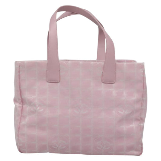 Chanel Travel Line Pink Nylon Tote Bag