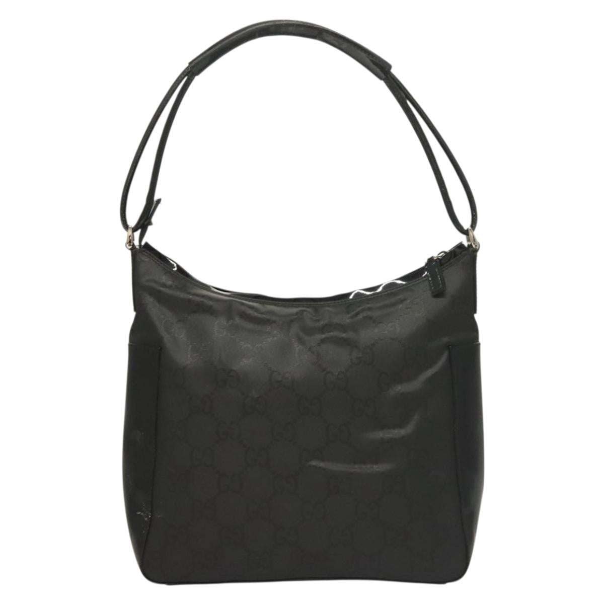 Gucci Gg Canvas Black Nylon Shoulder Bag