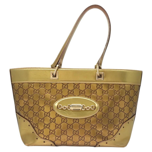 Gucci Guccissima Gold Leather Tote Bag