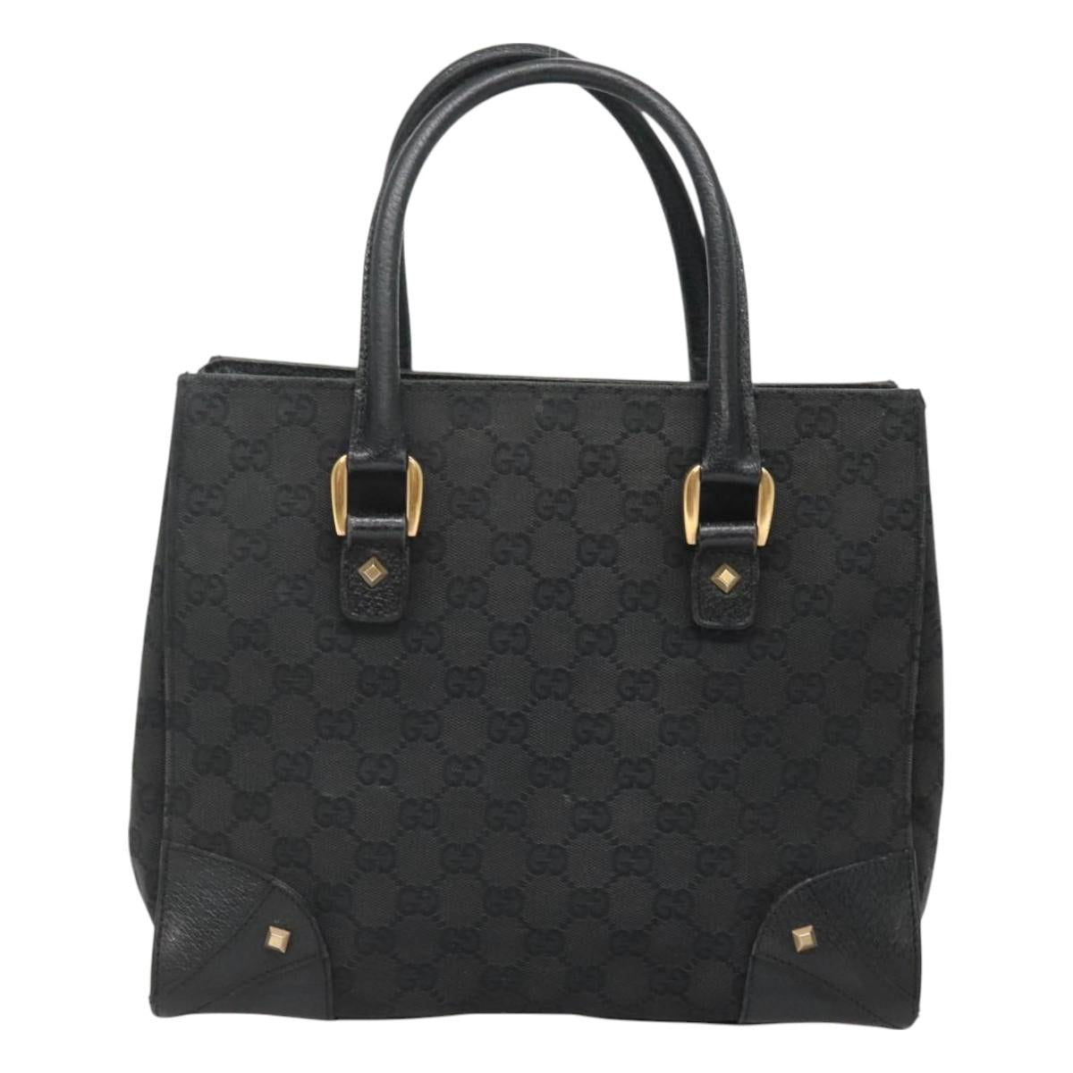 Gucci Gg Canvas Black Canvas Handbag