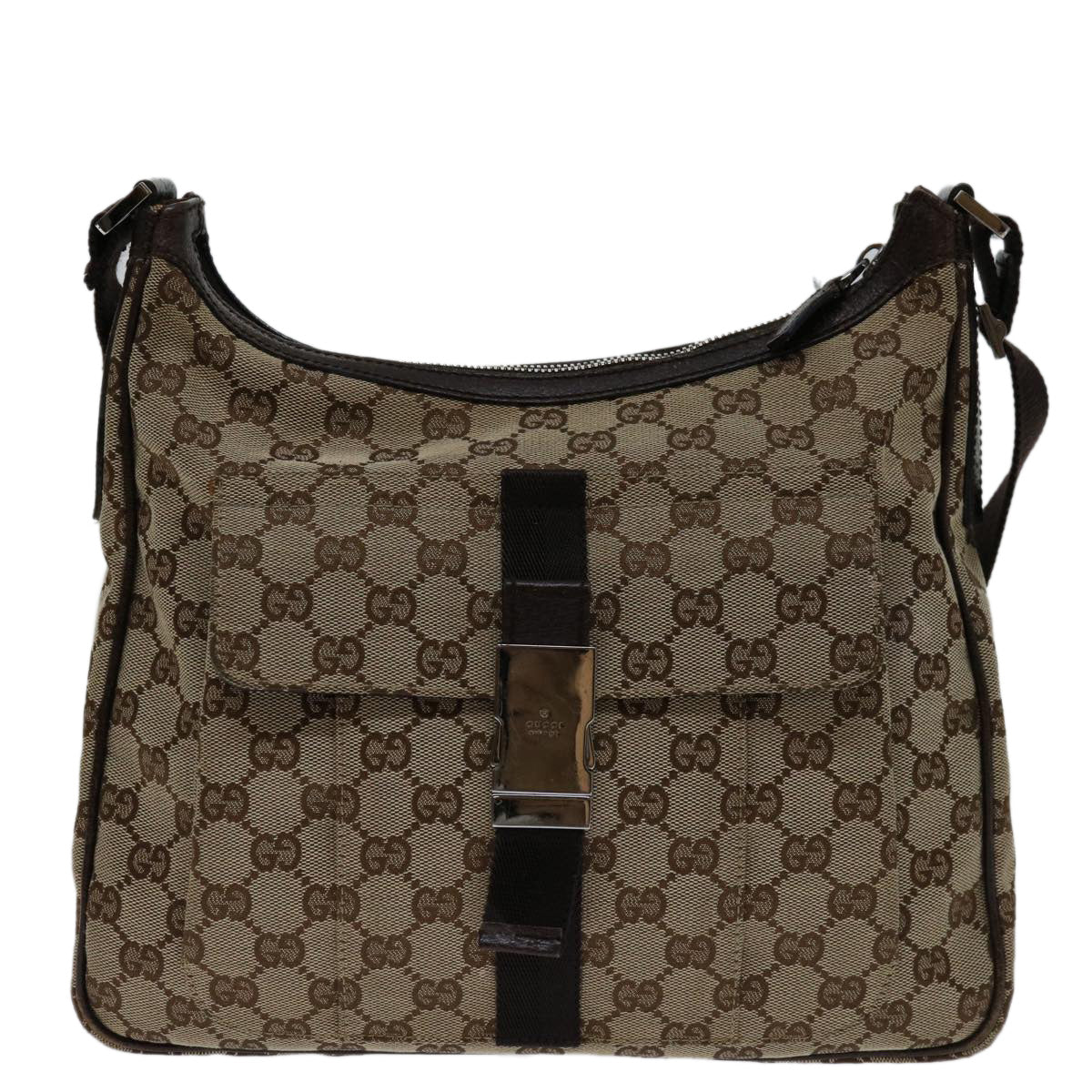 Gucci Gg Canvas Brown Canvas Shoulder Bag