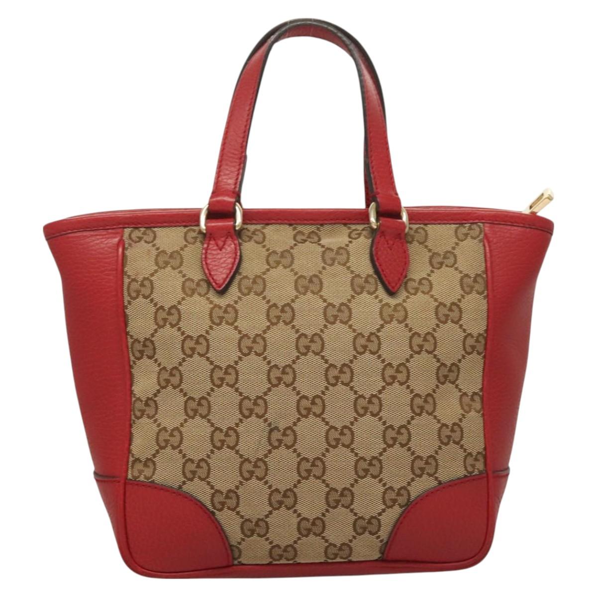 Gucci Bree Beige Canvas Handbag