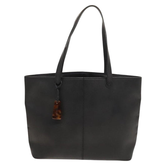 Chanel Cabas Black Leather Tote Bag