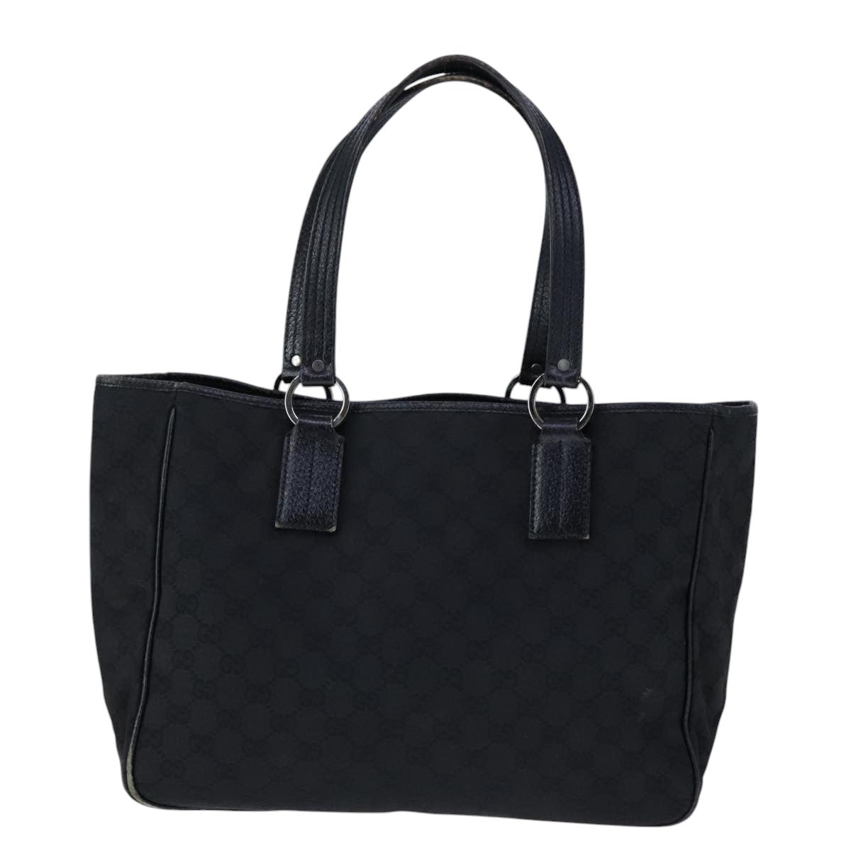 Gucci Gg Canvas Black Canvas Tote Bag