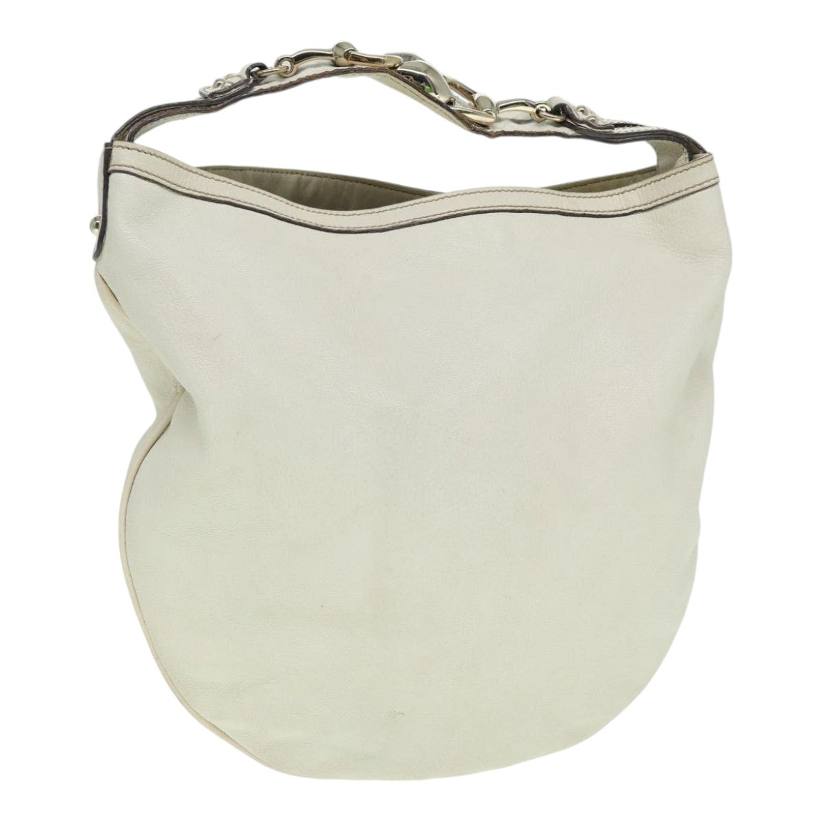 Gucci Hobo Beige Leather Shoulder Bag