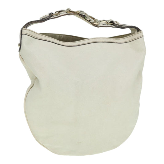 Gucci Hobo Beige Leather Shoulder Bag