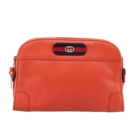 Gucci Ophidia Orange Leather Shoulder Bag