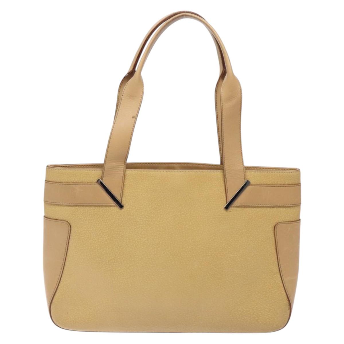 Gucci Beige Leather Tote Bag