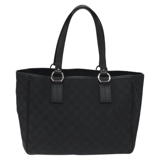 Gucci Gg Canvas Black Canvas Tote Bag