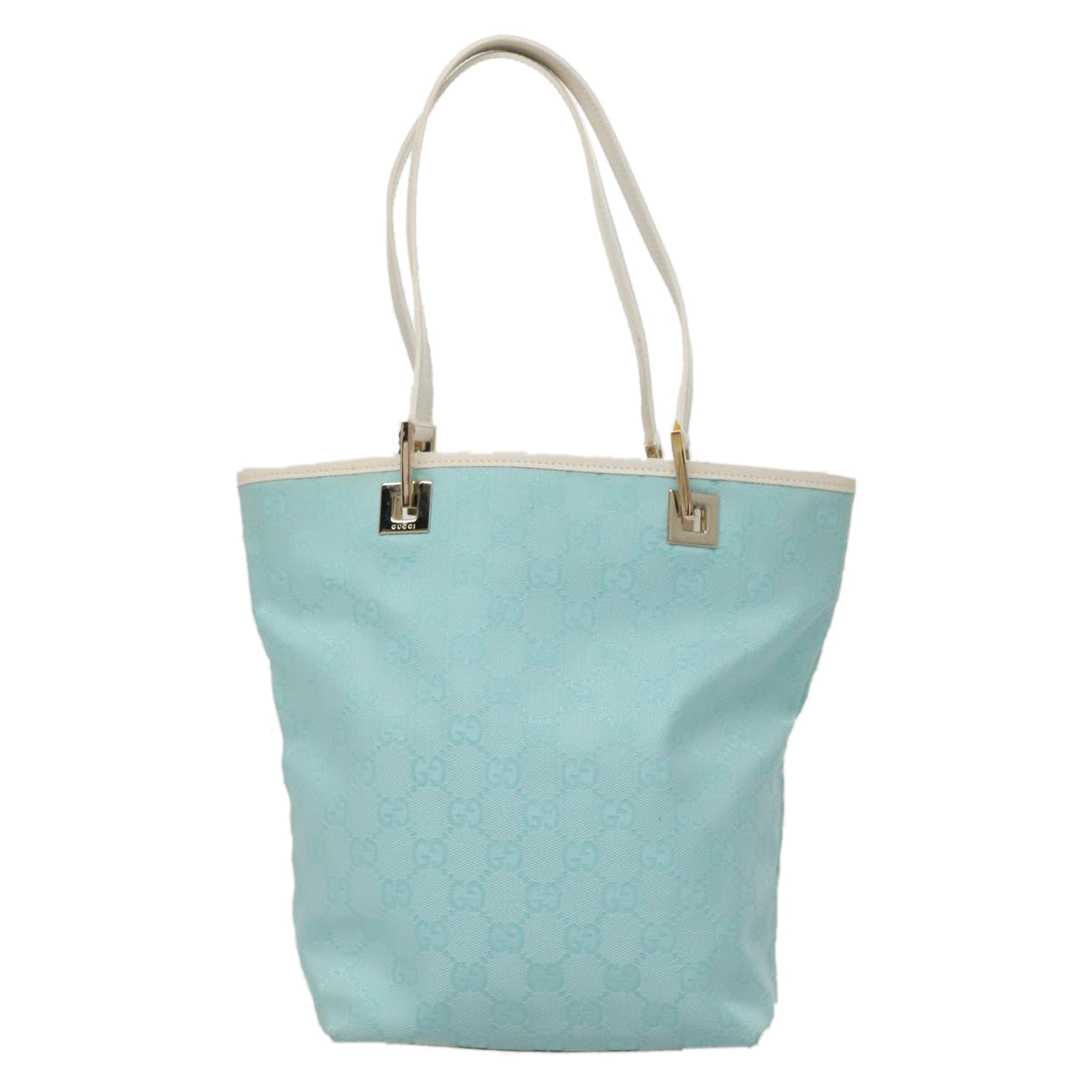 Gucci Gg Canvas Blue Canvas Tote Bag
