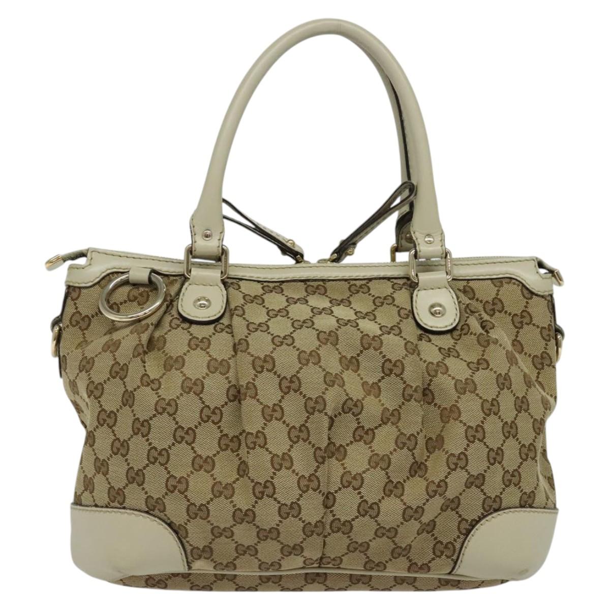 Gucci Sukey Beige Canvas Tote Bag