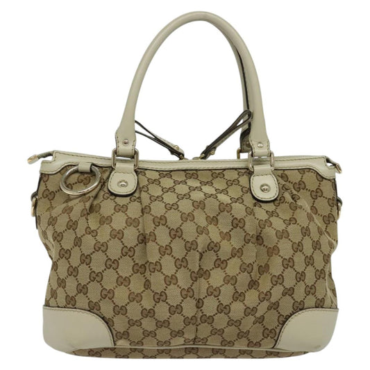 Gucci Sukey Beige Canvas Tote Bag