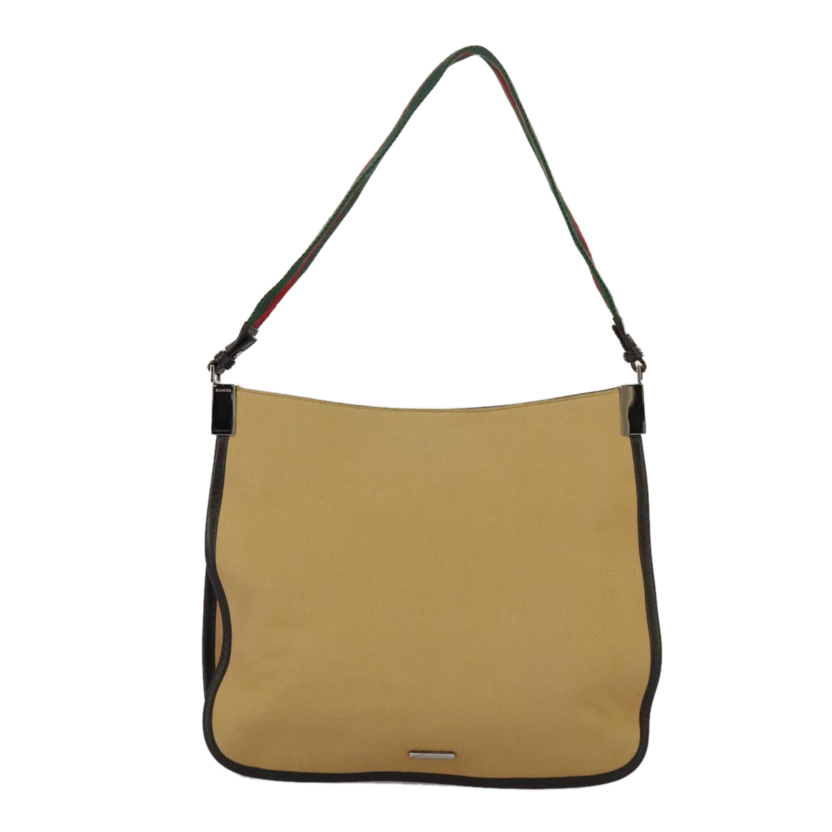 Gucci Sherry Beige Canvas Shoulder Bag