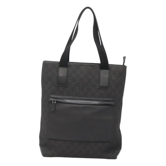 Gucci Gg Canvas Black Canvas Tote Bag