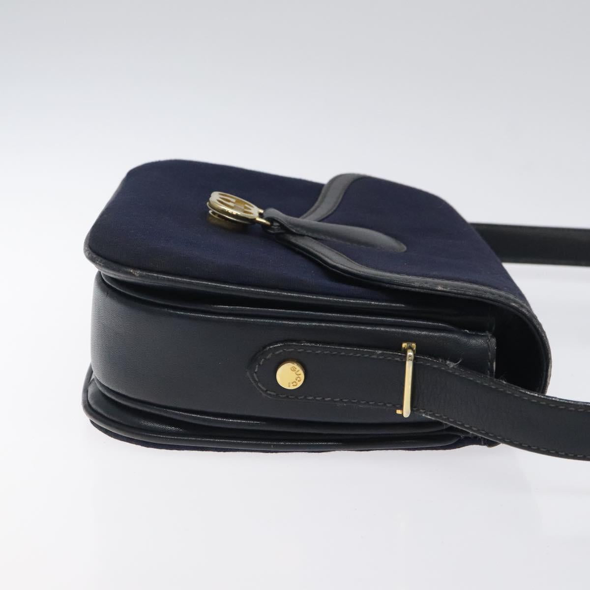 Gucci Navy Canvas Shoulder Bag