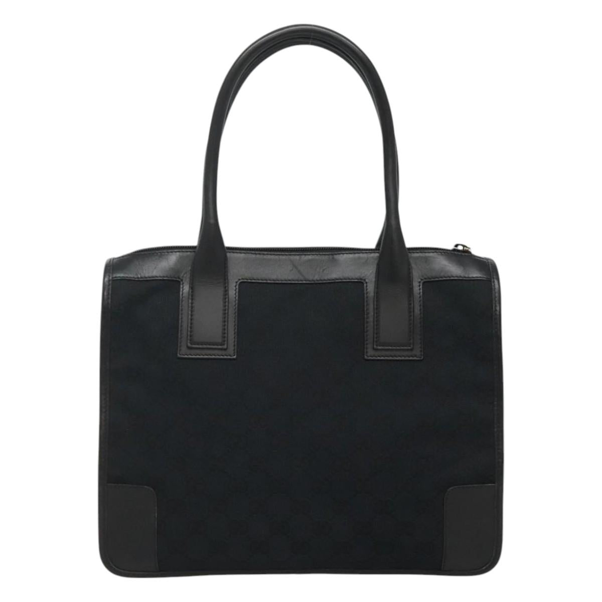 Gucci Gg Canvas Black Canvas Tote Bag