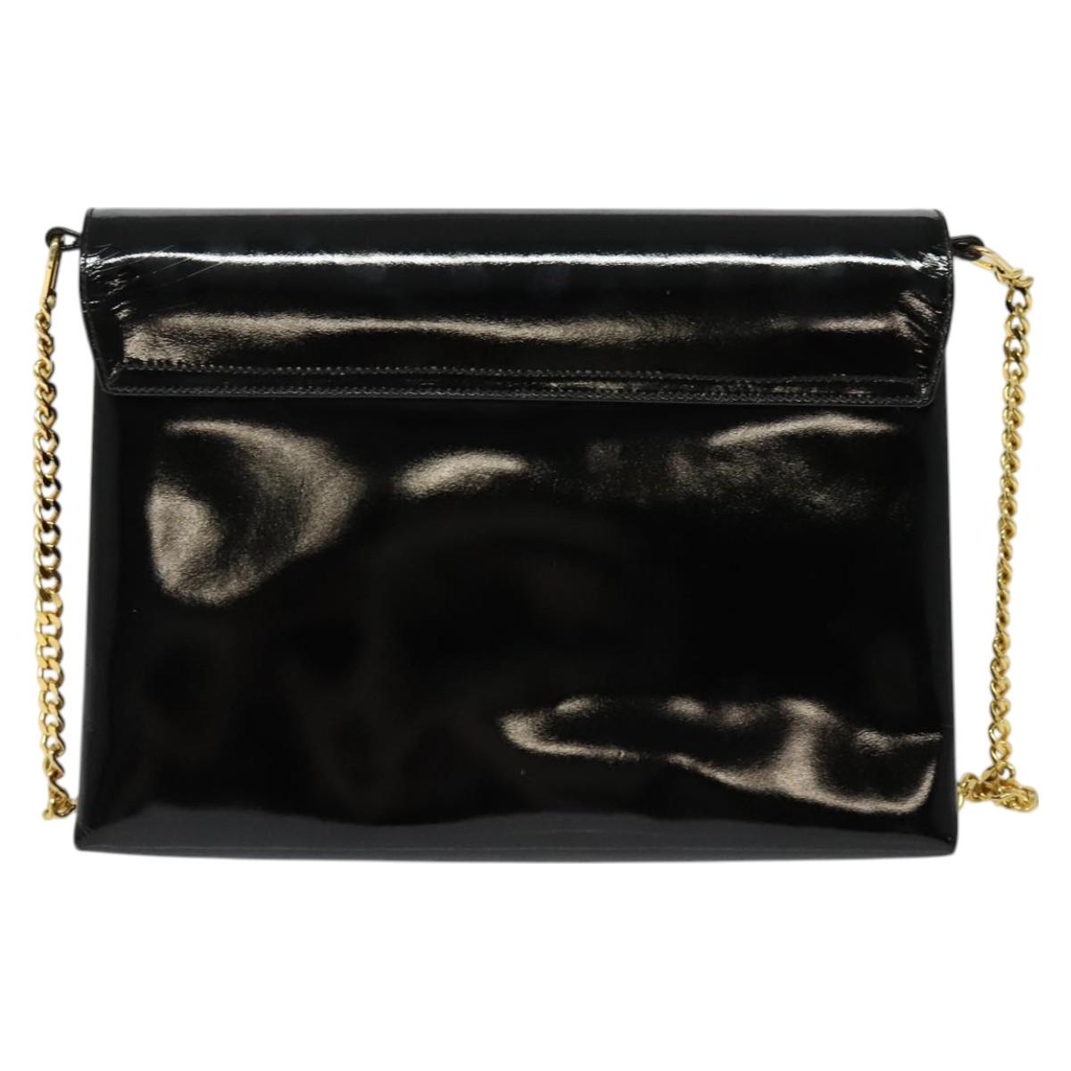 Gucci Black Patent Leather Shoulder Bag