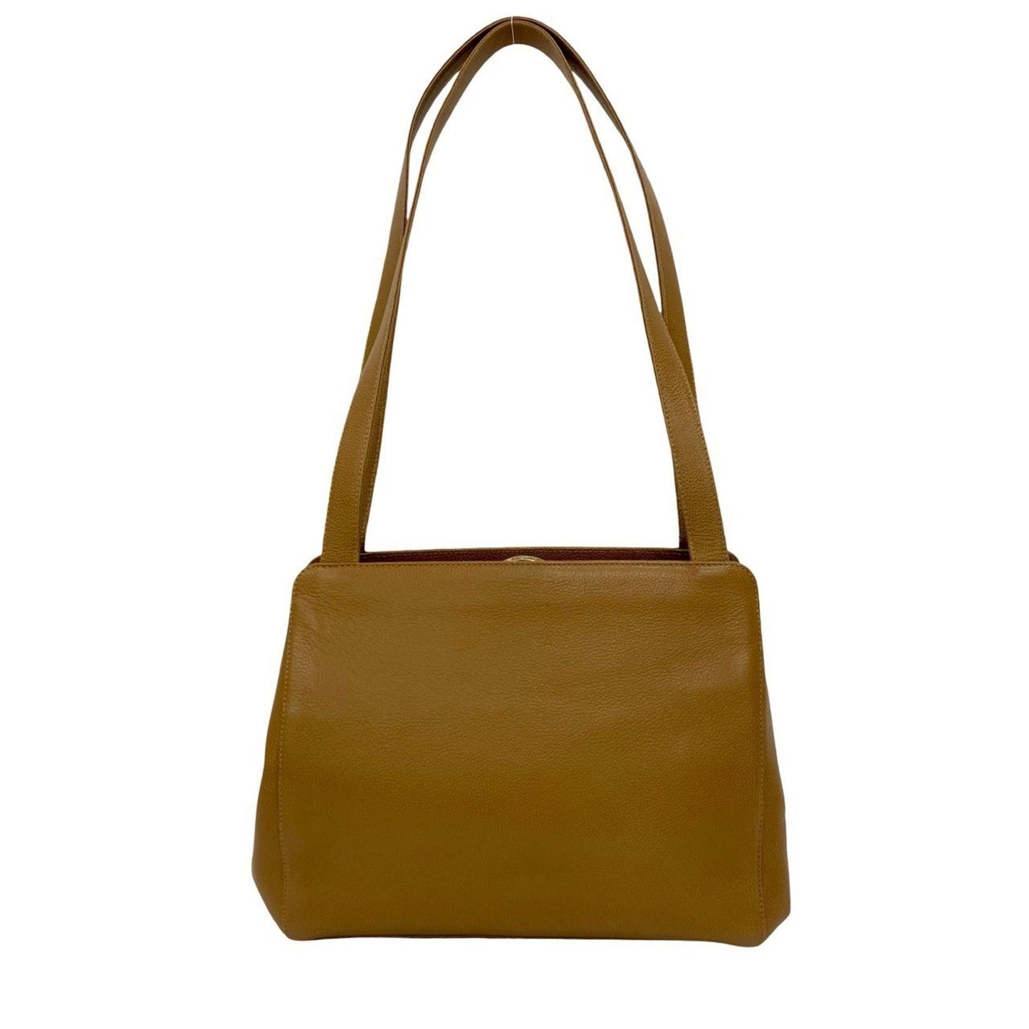 Chanel Beige Grained Calfskin Shoulder Bag Tote Bag