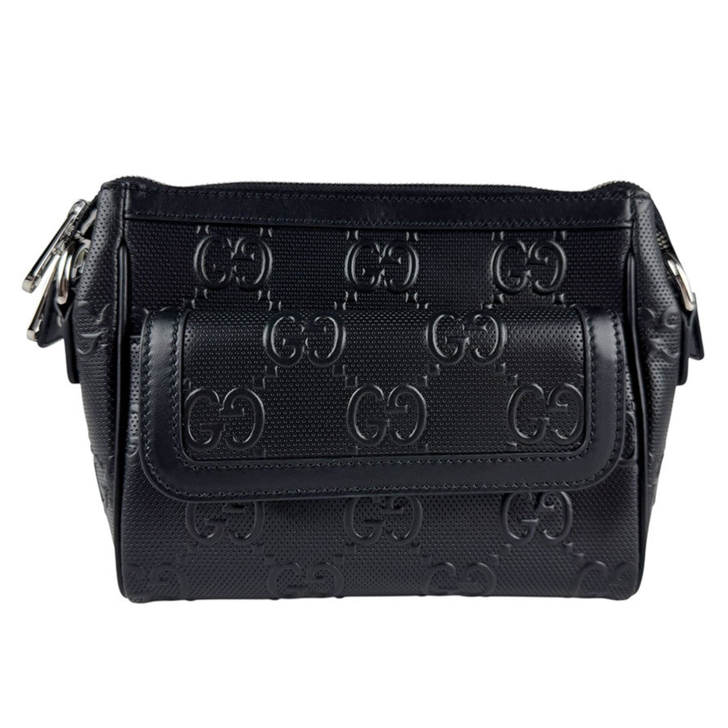 Gucci Black Leather Clutch Bag